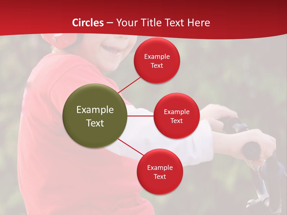 Outdoor Young Kid PowerPoint Template