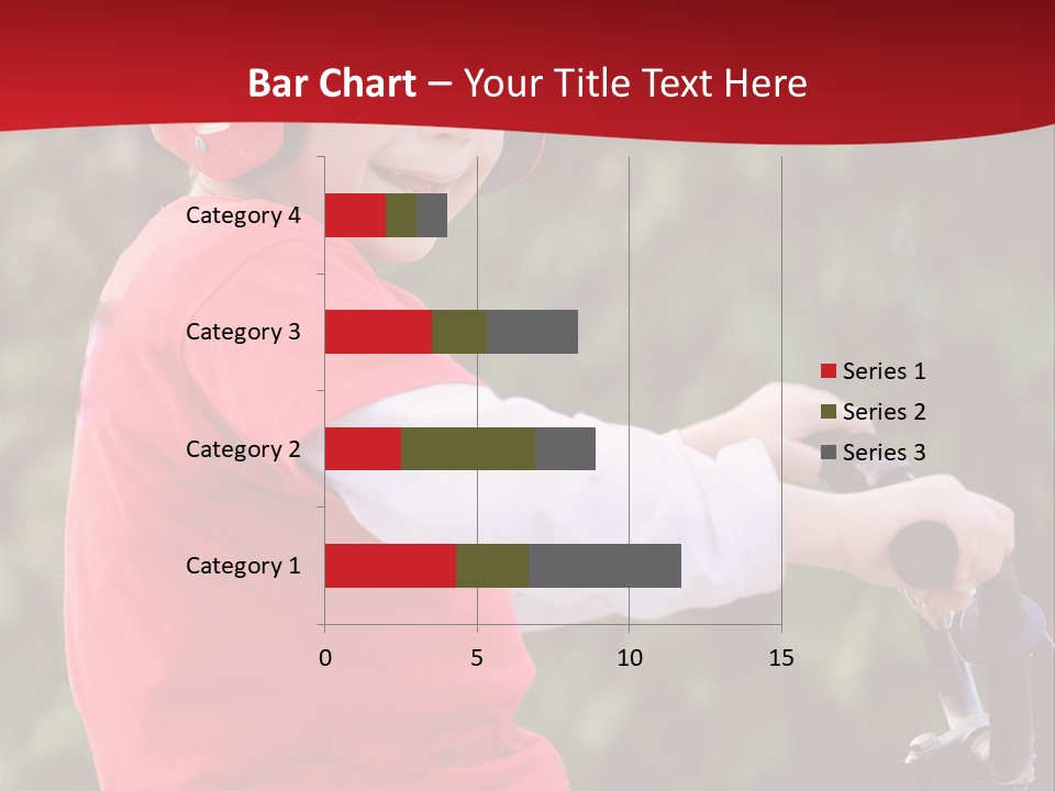 Outdoor Young Kid PowerPoint Template