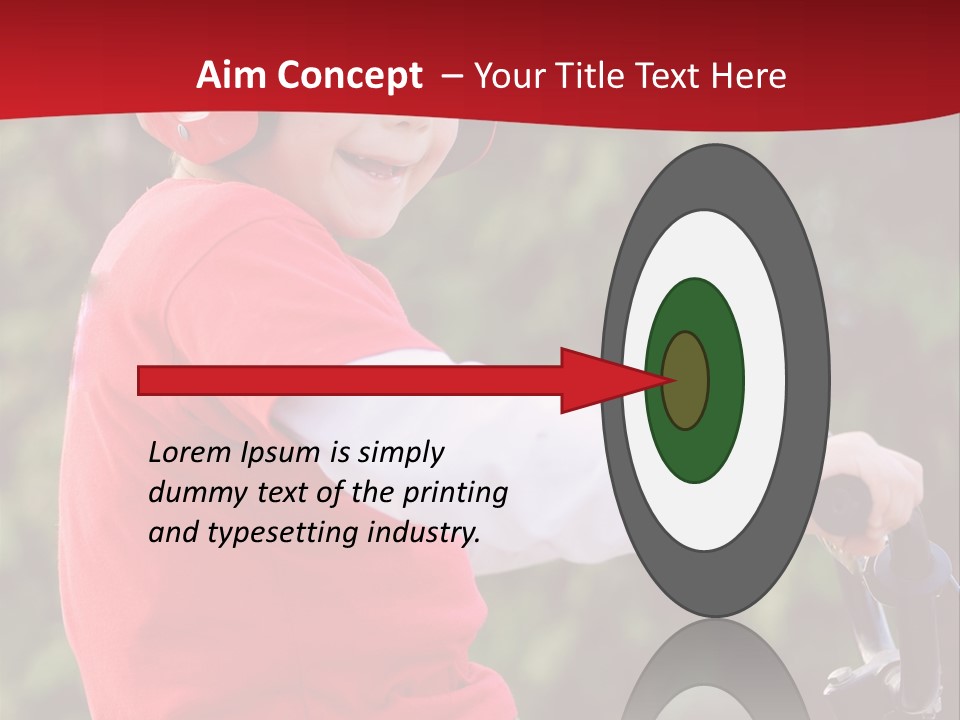 Outdoor Young Kid PowerPoint Template