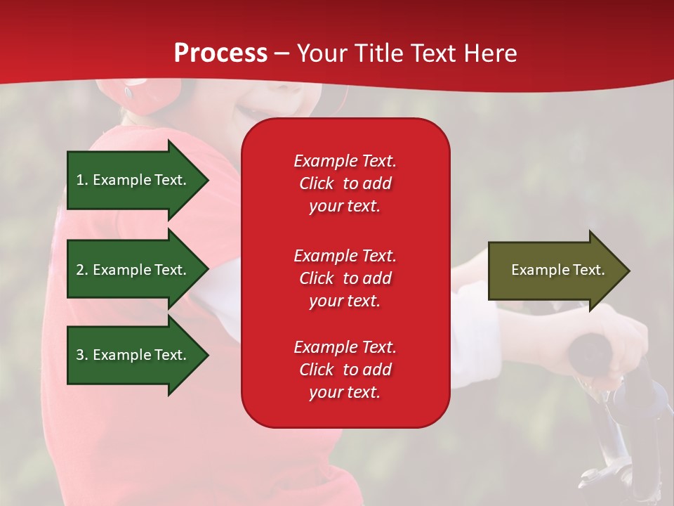 Outdoor Young Kid PowerPoint Template