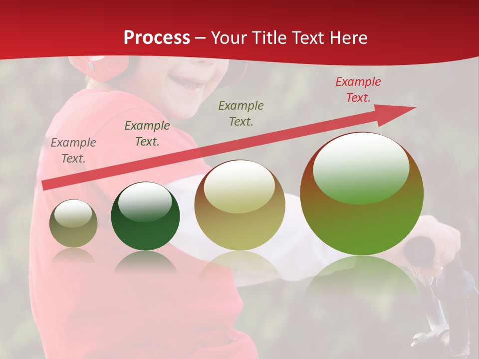 Outdoor Young Kid PowerPoint Template