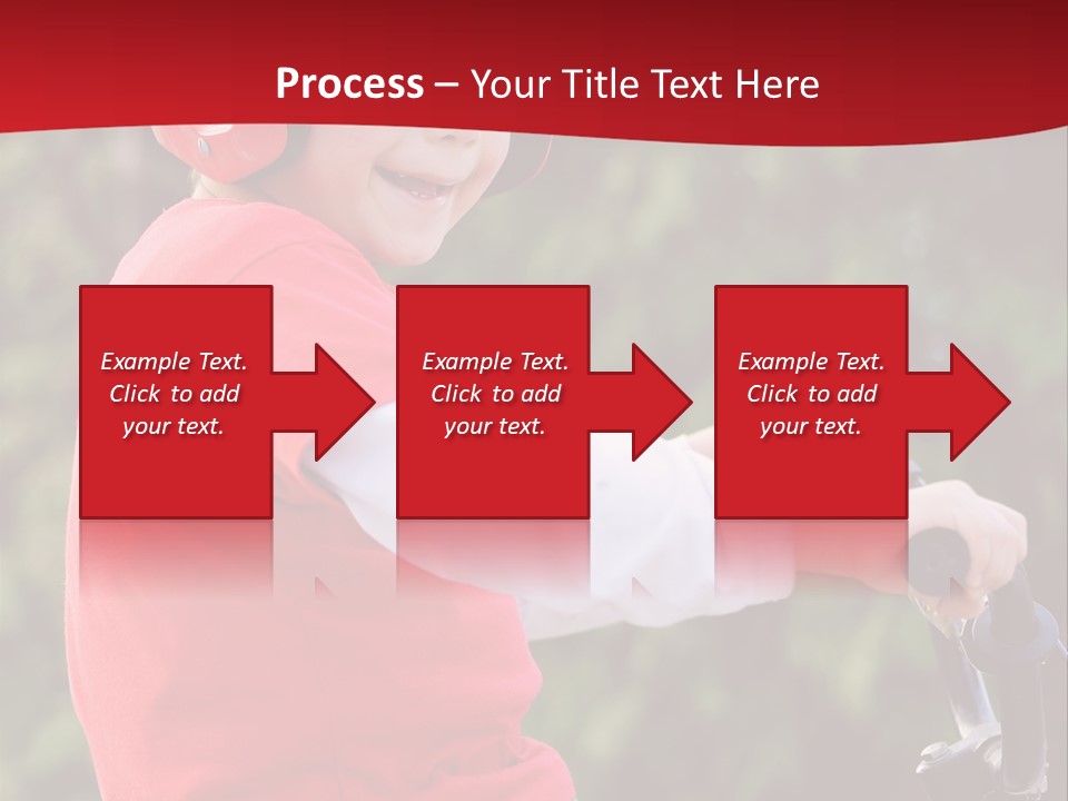 Outdoor Young Kid PowerPoint Template