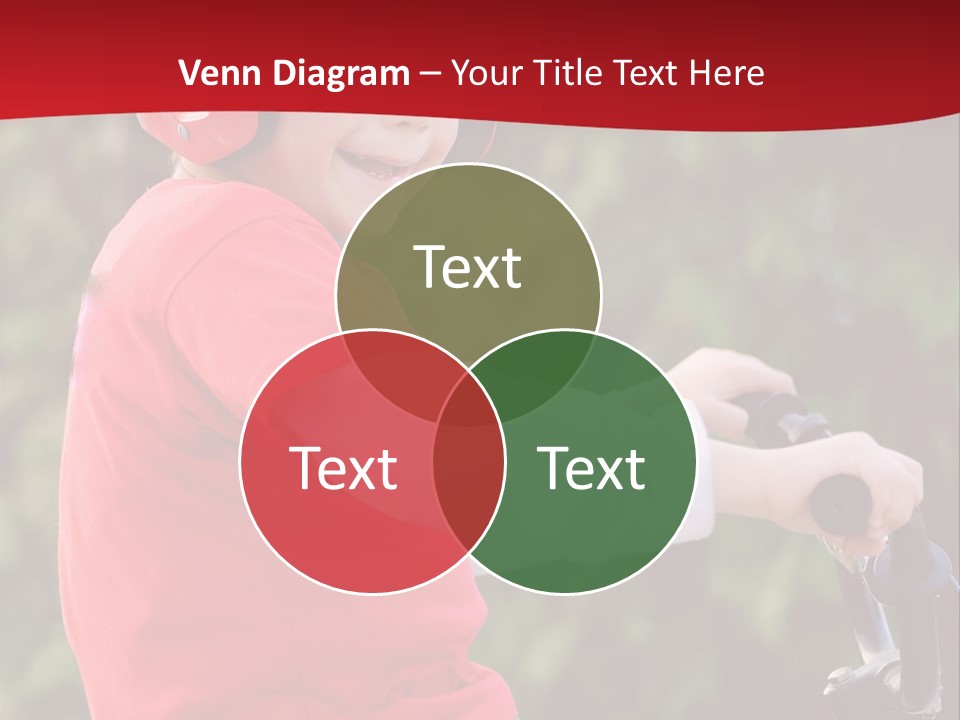 Outdoor Young Kid PowerPoint Template