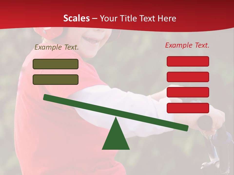 Outdoor Young Kid PowerPoint Template