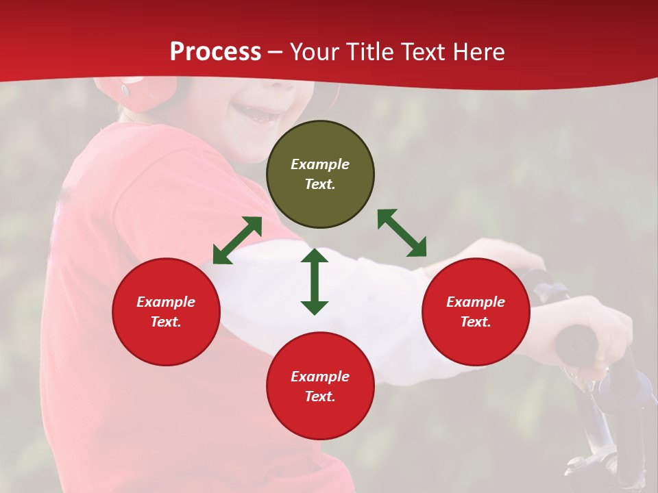 Outdoor Young Kid PowerPoint Template