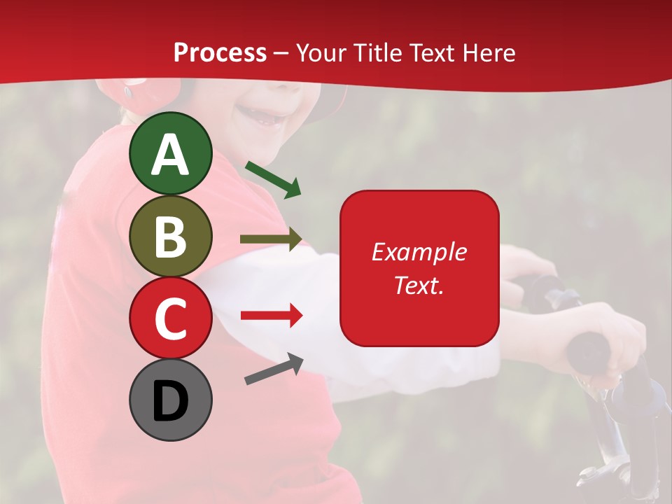 Outdoor Young Kid PowerPoint Template