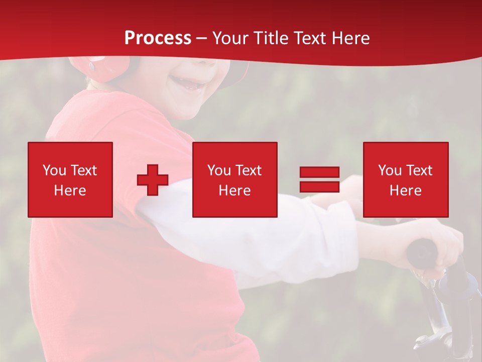 Outdoor Young Kid PowerPoint Template