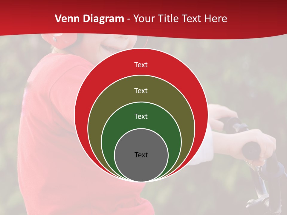Outdoor Young Kid PowerPoint Template