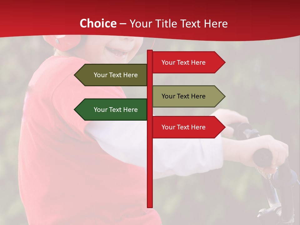 Outdoor Young Kid PowerPoint Template