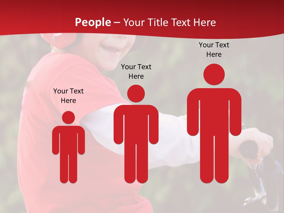 Outdoor Young Kid PowerPoint Template