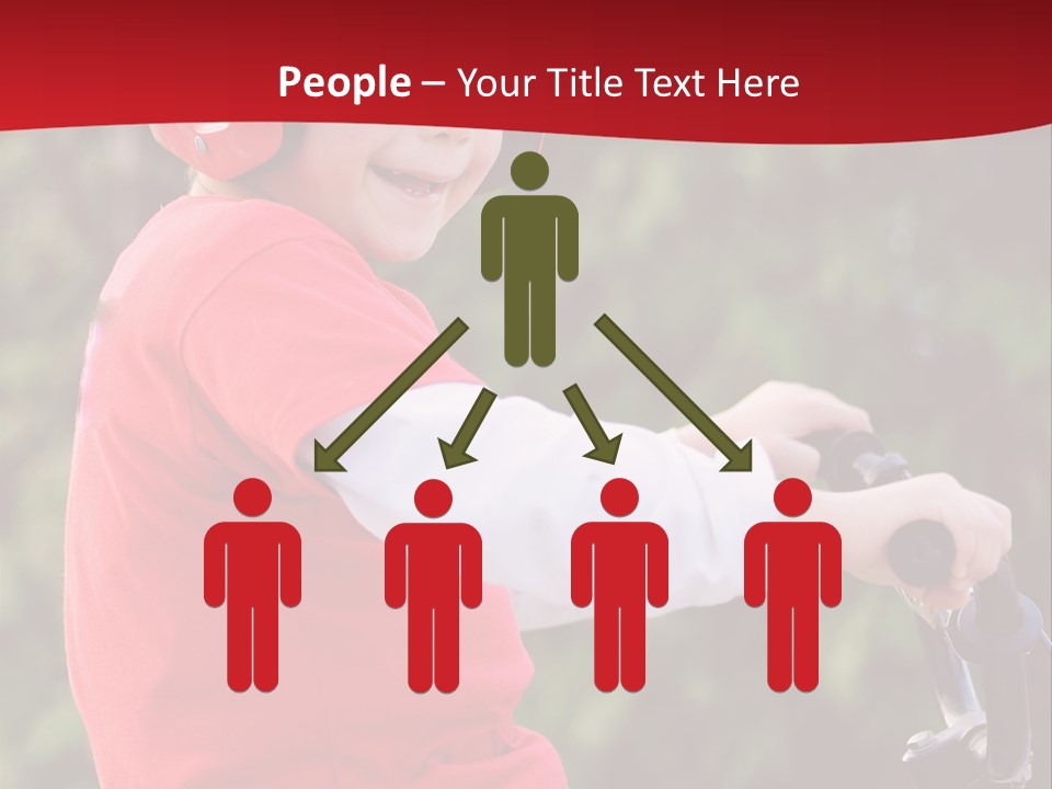 Outdoor Young Kid PowerPoint Template