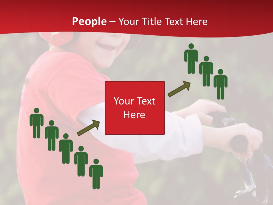 Outdoor Young Kid PowerPoint Template