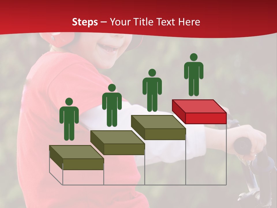 Outdoor Young Kid PowerPoint Template