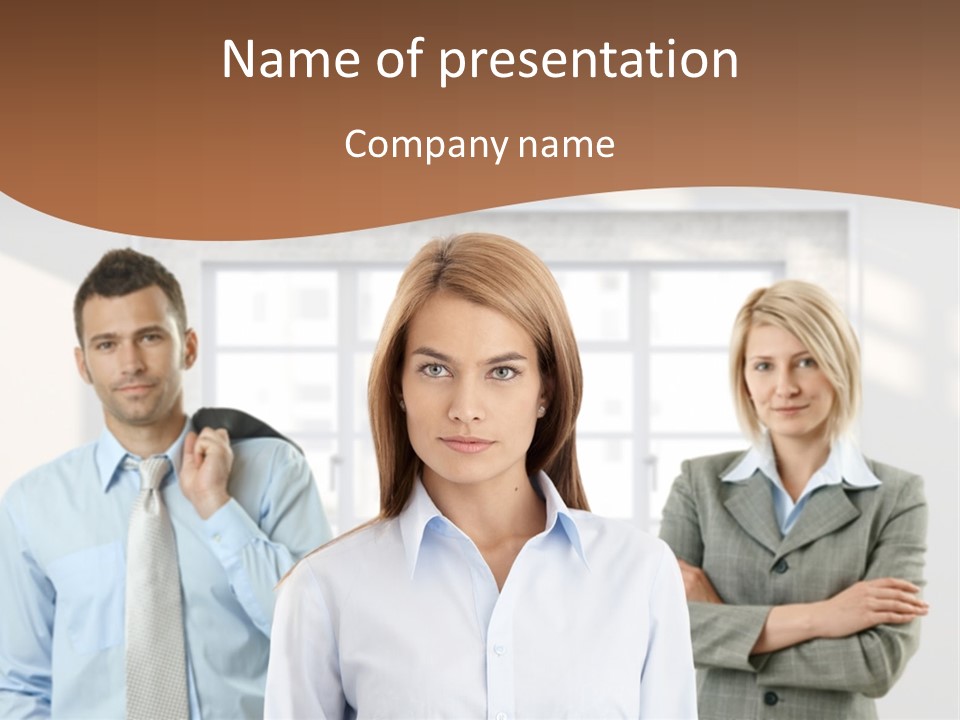 Caucasian Employment  PowerPoint Template