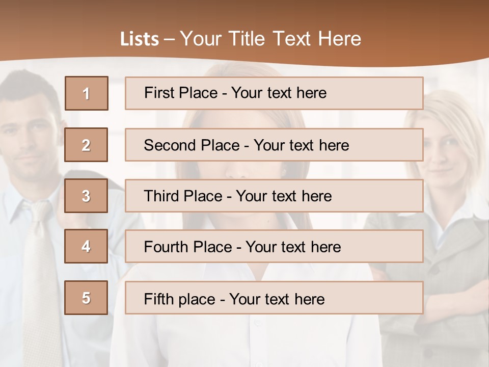 Caucasian Employment  PowerPoint Template