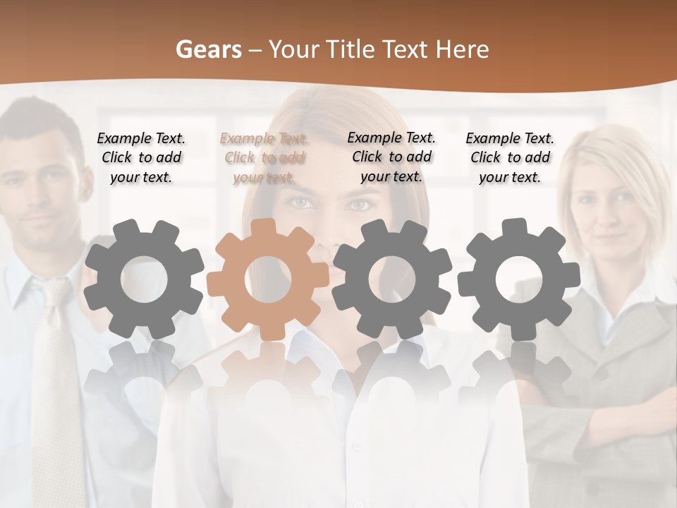 Caucasian Employment  PowerPoint Template