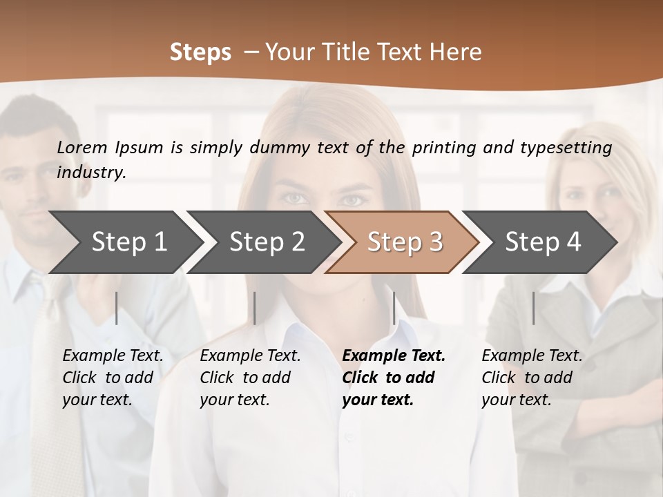 Caucasian Employment  PowerPoint Template