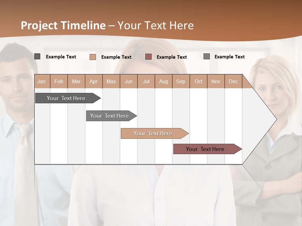 Caucasian Employment  PowerPoint Template
