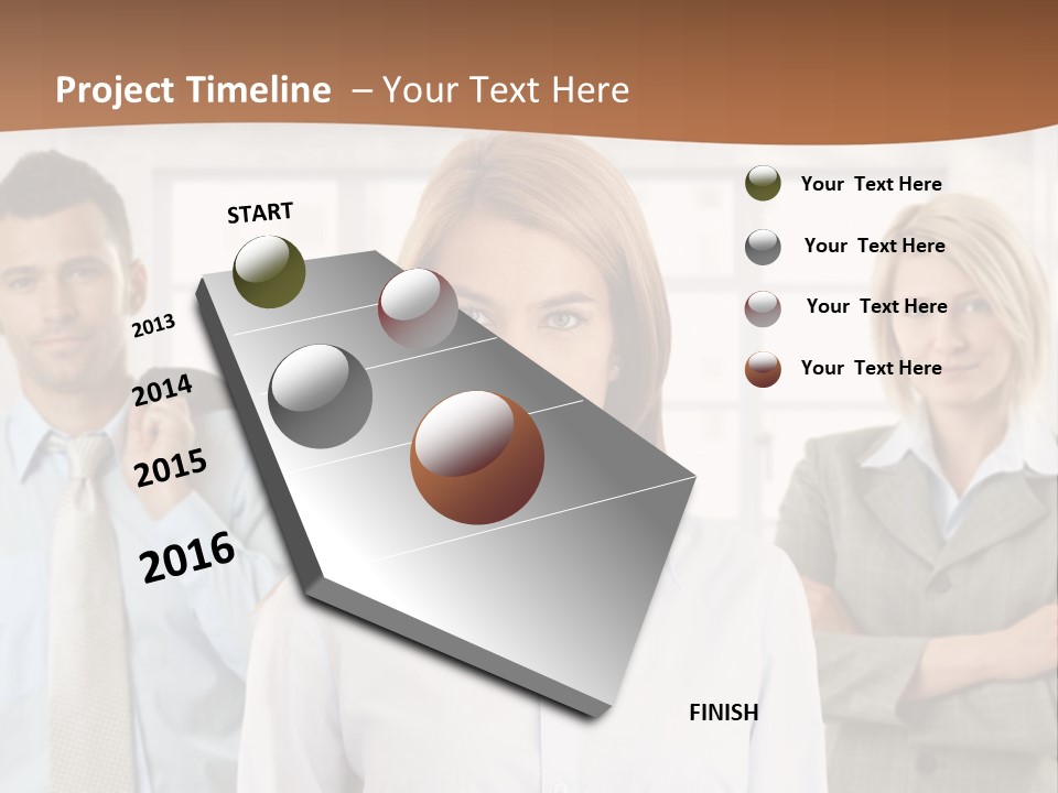 Caucasian Employment  PowerPoint Template