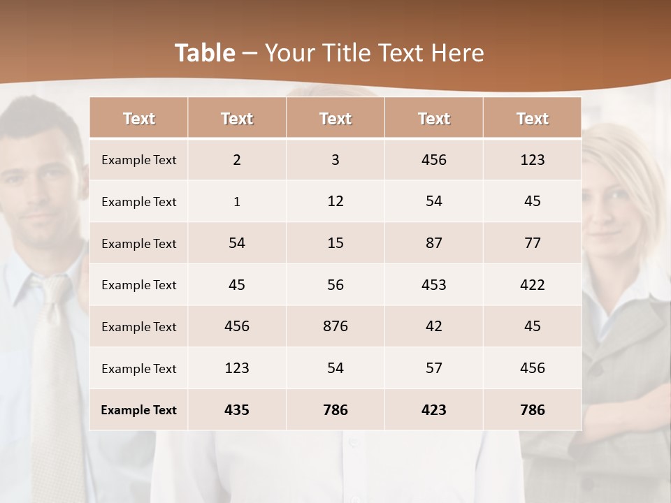 Caucasian Employment  PowerPoint Template