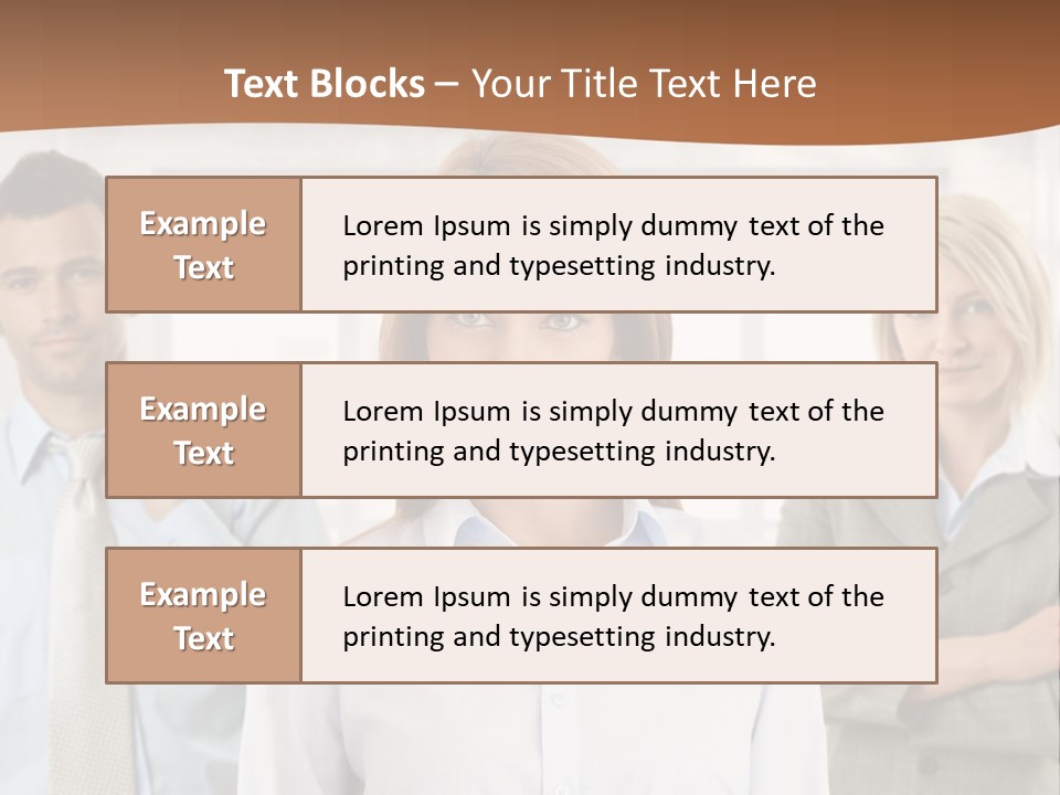 Caucasian Employment  PowerPoint Template