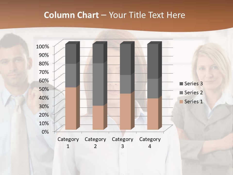 Caucasian Employment  PowerPoint Template