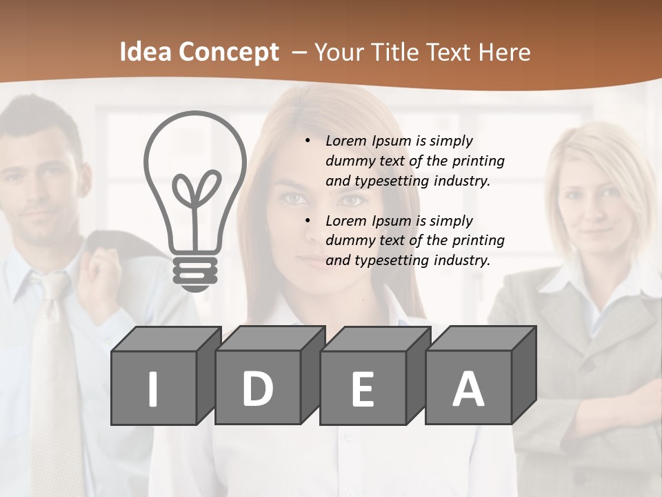 Caucasian Employment  PowerPoint Template