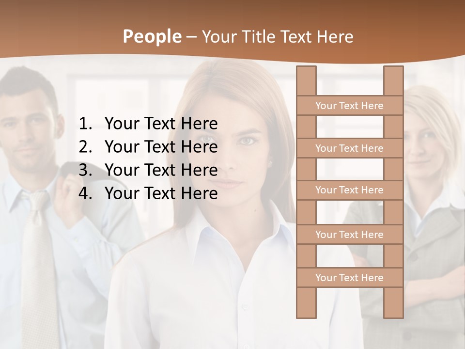 Caucasian Employment  PowerPoint Template