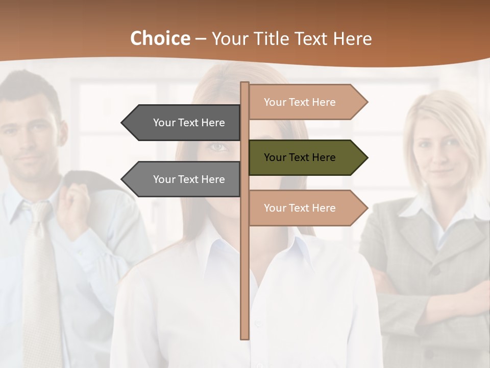 Caucasian Employment  PowerPoint Template