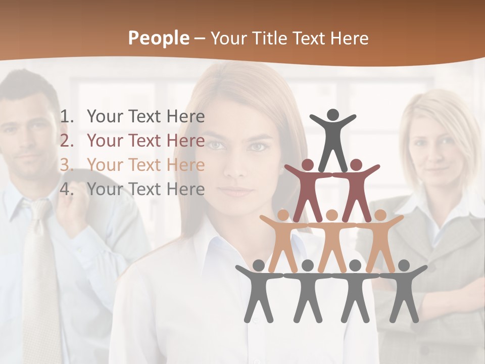 Caucasian Employment  PowerPoint Template