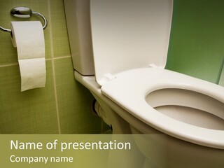 Bowl Bathroom Toilet PowerPoint Template