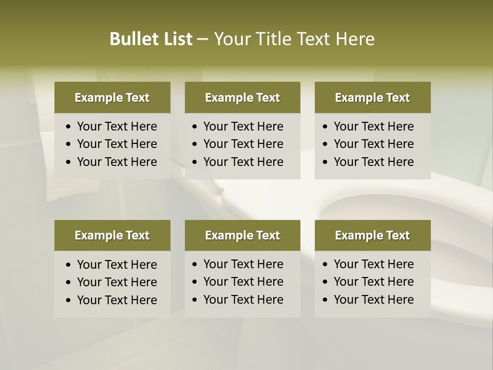 Bowl Bathroom Toilet PowerPoint Template
