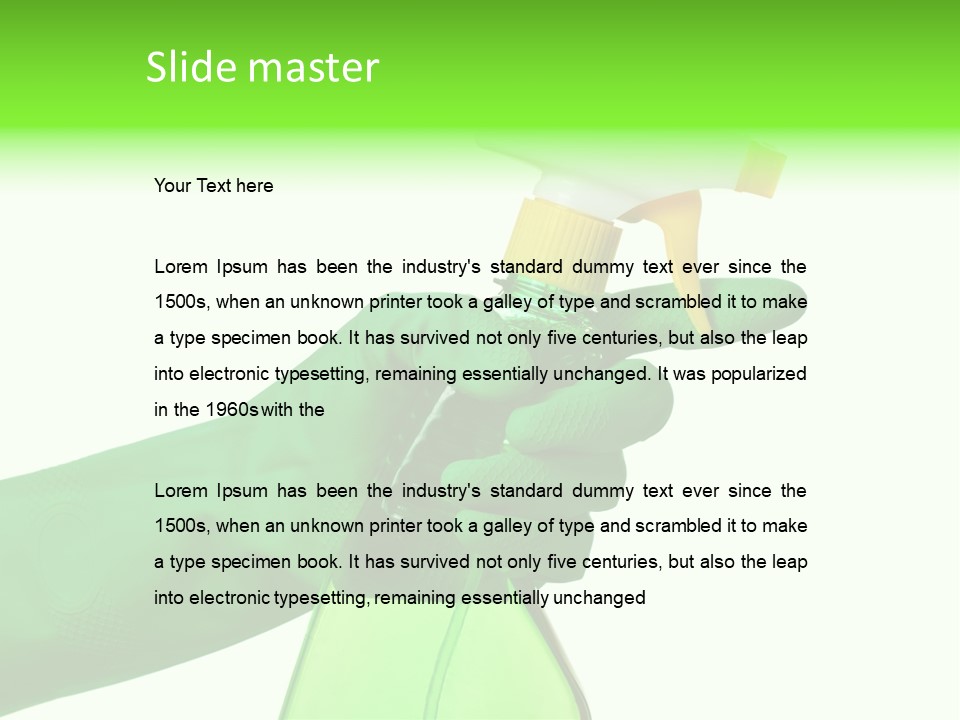 Fresh Isolated Background PowerPoint Template