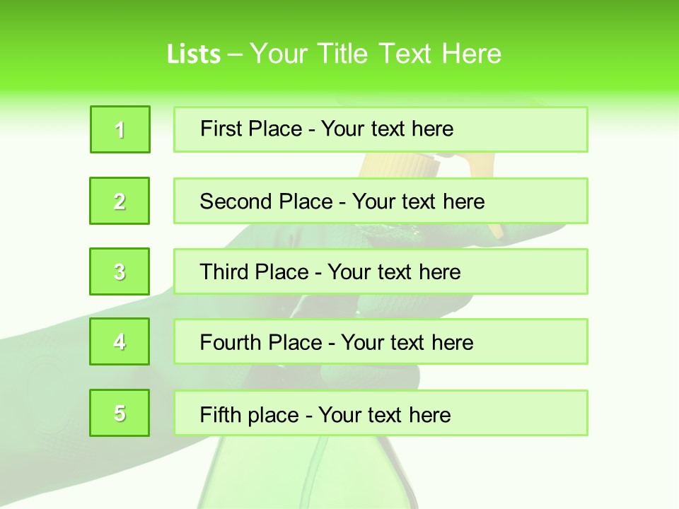 Fresh Isolated Background PowerPoint Template