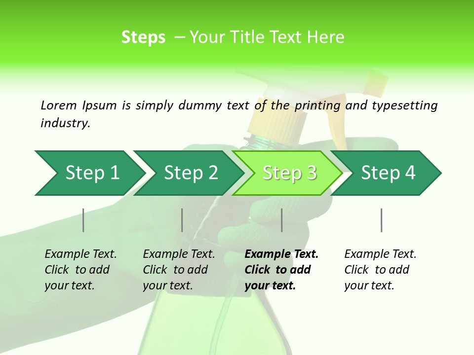 Fresh Isolated Background PowerPoint Template