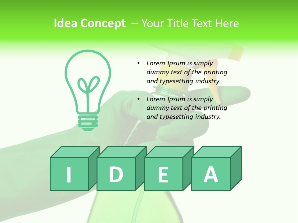 Fresh Isolated Background PowerPoint Template