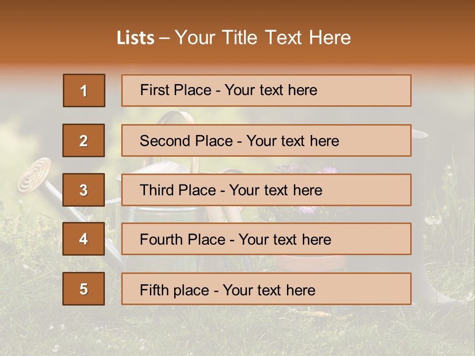 Hobby Boots Fork PowerPoint Template