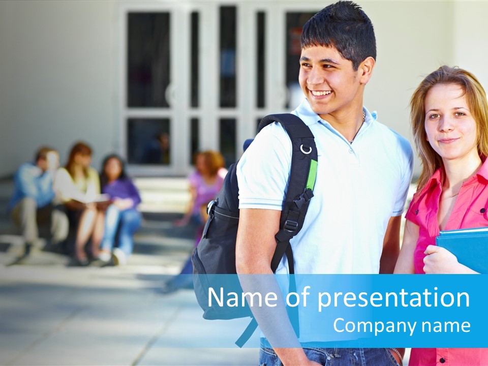 School Happiness University PowerPoint Template