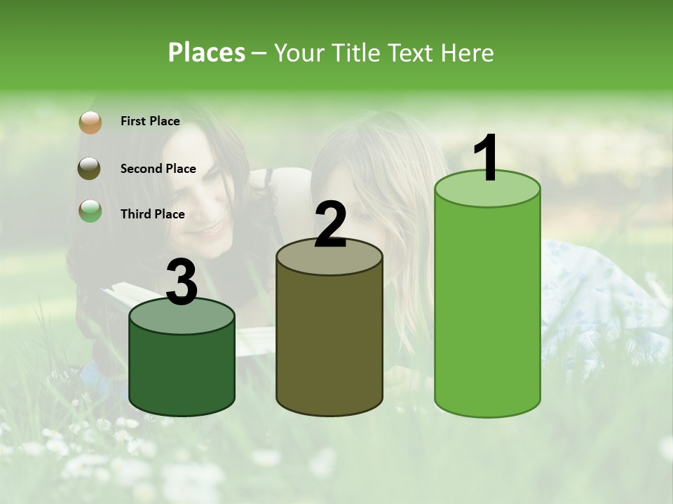 Adult Grass Enjoyment PowerPoint Template