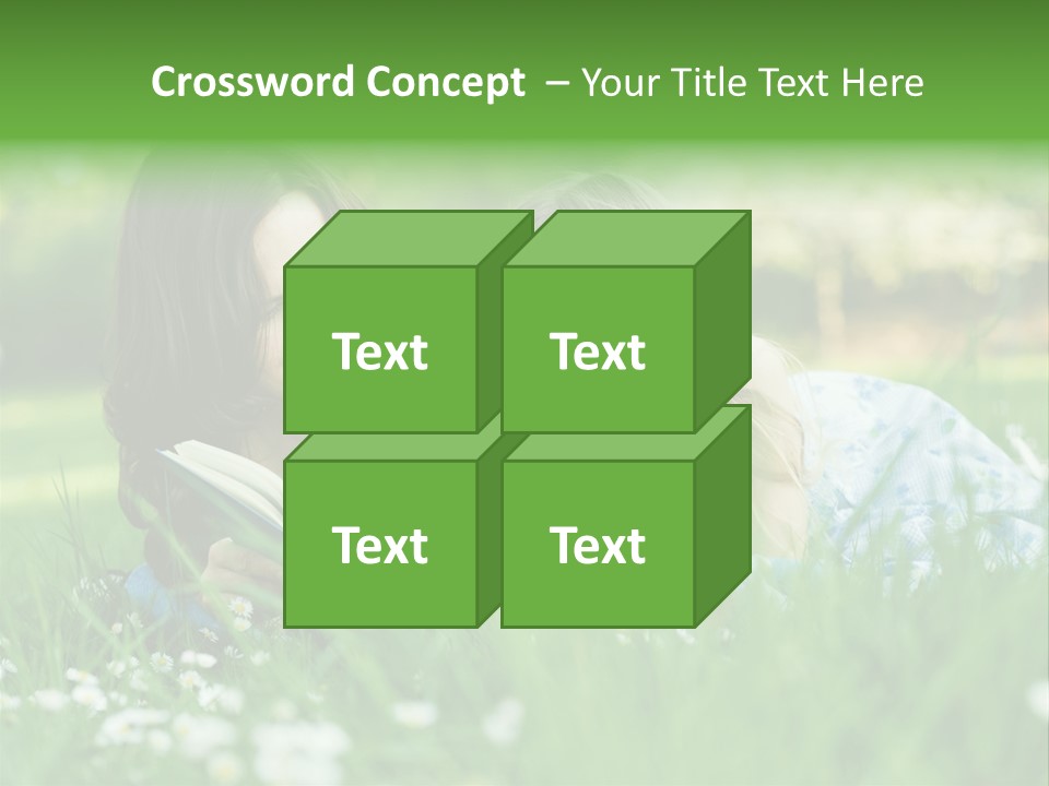 Adult Grass Enjoyment PowerPoint Template