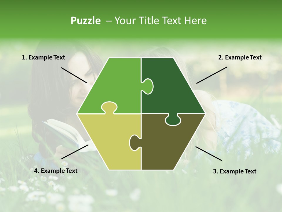 Adult Grass Enjoyment PowerPoint Template