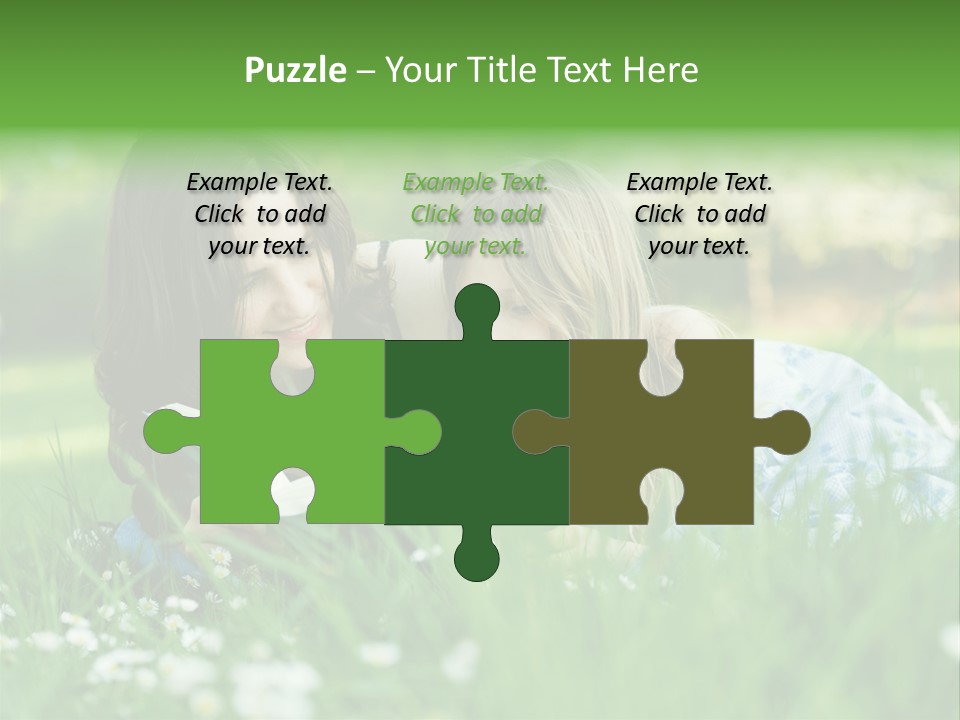 Adult Grass Enjoyment PowerPoint Template