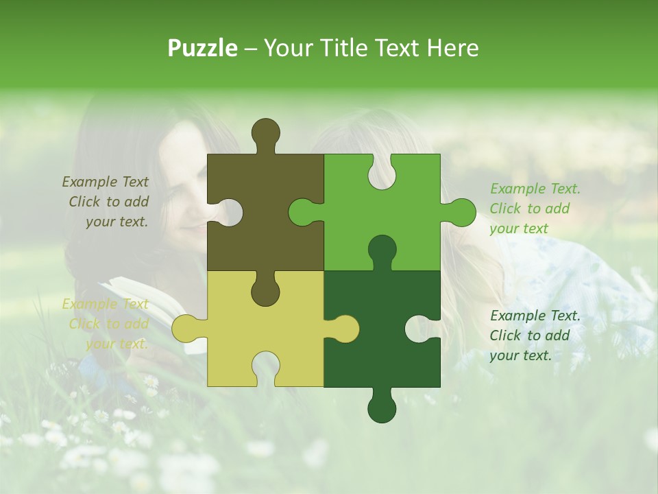 Adult Grass Enjoyment PowerPoint Template