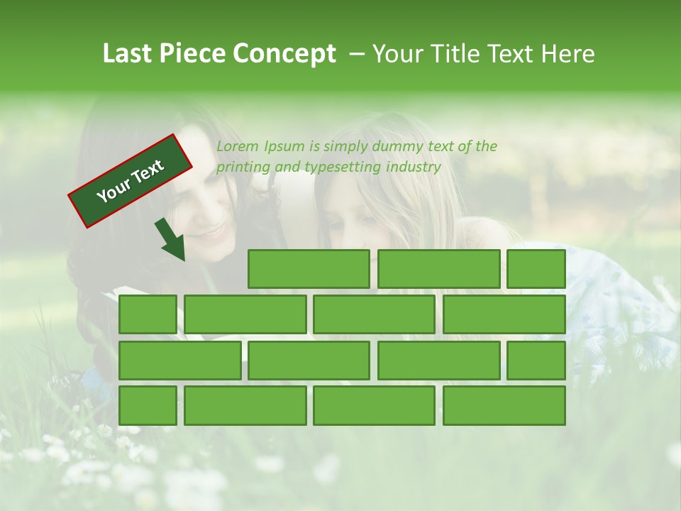 Adult Grass Enjoyment PowerPoint Template