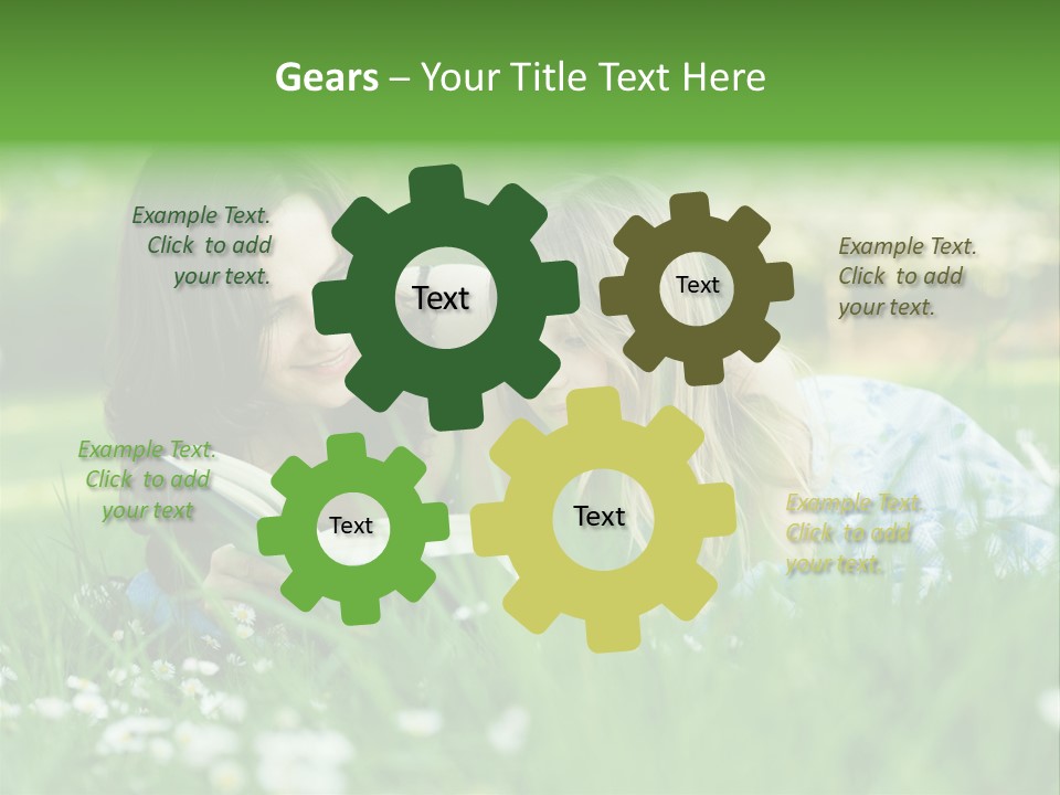 Adult Grass Enjoyment PowerPoint Template