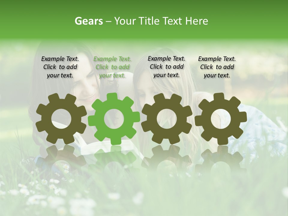 Adult Grass Enjoyment PowerPoint Template