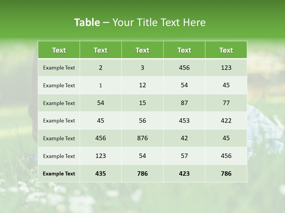 Adult Grass Enjoyment PowerPoint Template