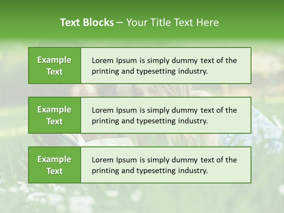Adult Grass Enjoyment PowerPoint Template