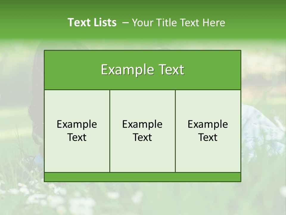 Adult Grass Enjoyment PowerPoint Template