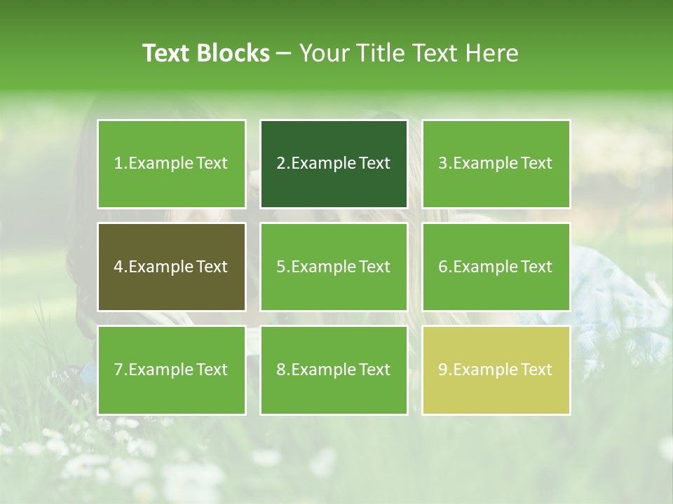 Adult Grass Enjoyment PowerPoint Template